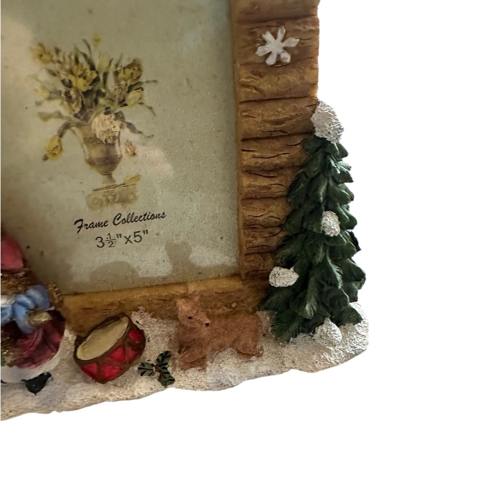 Christmas Holiday Picture Frame Free-Standing Snowman 2x3 / 3.5x5 Frame Decor - Picture 4 of 6